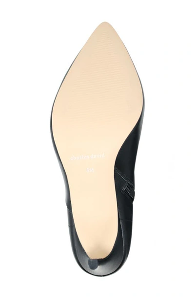Charles David Women's Piano Pointed Toe High Heel Boots In Black-le