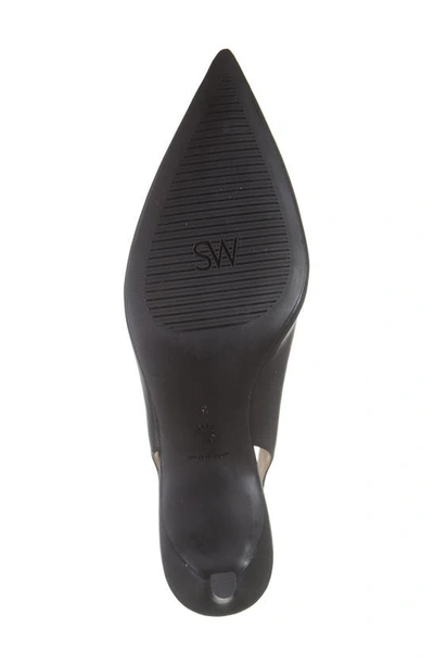 Shop Stuart Weitzman Linsi Pointed Toe Slingback Pump In Black