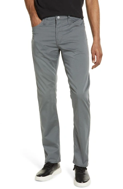 Shop Ag Everett Airluxe Slim Straight Commuter Pants In Midnight Oil