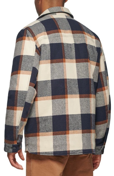 Shop Levi's Quilt Lined Cotton Shacket In Skater Plaid