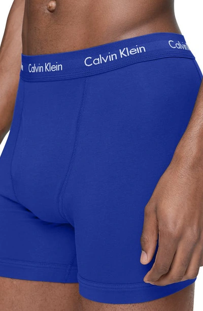 Shop Calvin Klein 5-pack Boxer Briefs In Work Blue/o