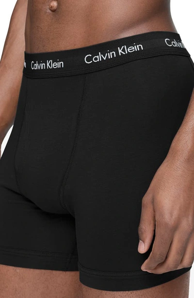 Shop Calvin Klein 5-pack Boxer Briefs In Black/ Black