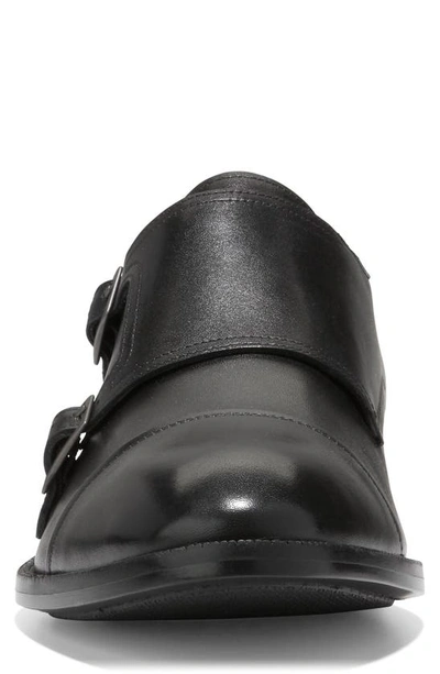 Shop Cole Haan Harrison Grand 2.0 Cap Toe Monk Strap Loafer In Black