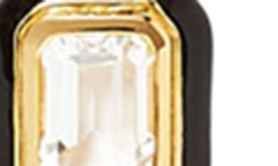 Shop Missoma Stone & Enamel Pendant Necklace In Black/ Gold