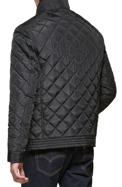 Shop Cole Haan Signature Quilted Jacket In Black