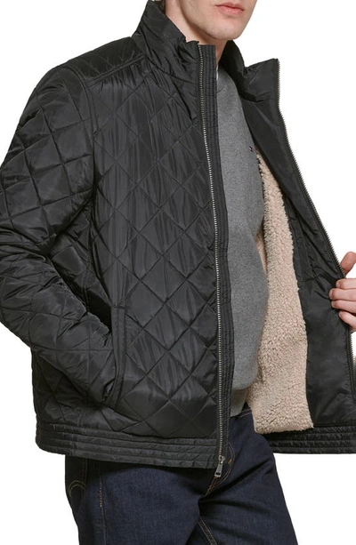 Shop Cole Haan Signature Quilted Jacket In Black