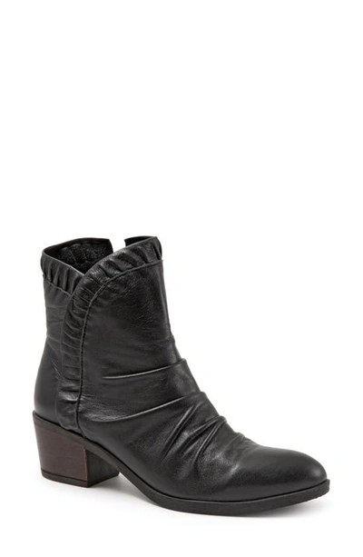 Shop Bueno Connie Slouch Bootie In Black Leather