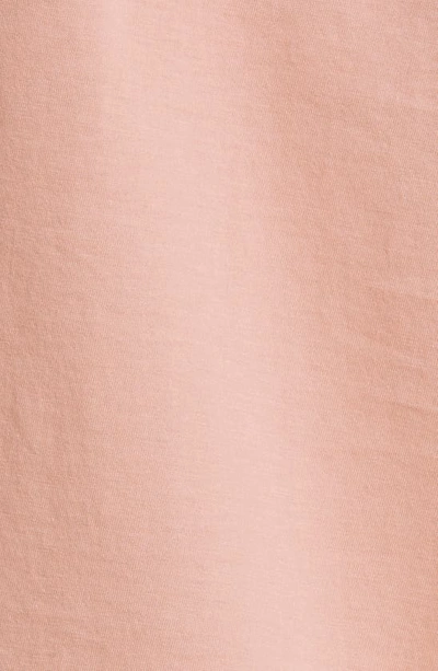 Vince Essential Pima Cotton Crewneck Top In Dk Blush