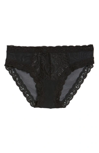 Shop Natori Feathers Hipster Briefs In Black