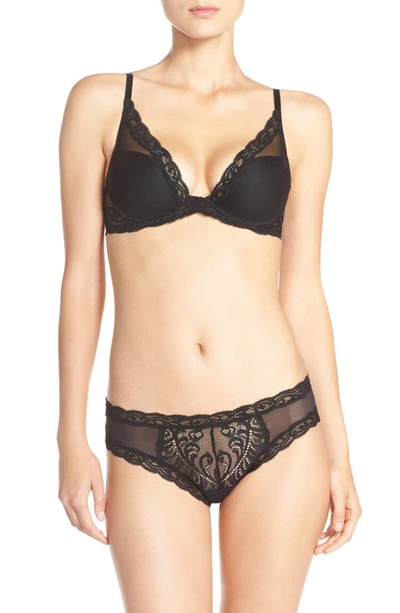 Natori Feathers Hipster Briefs In Black