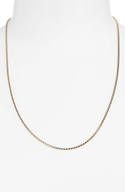 Shop Bony Levy 14k Gold Box Chain Necklace In 14k Yellow Gold