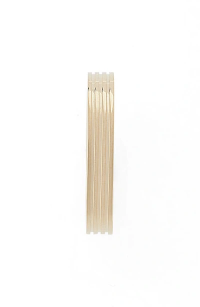 Bony Levy Stripe 14k Gold Ring In 14k Yellow Gold