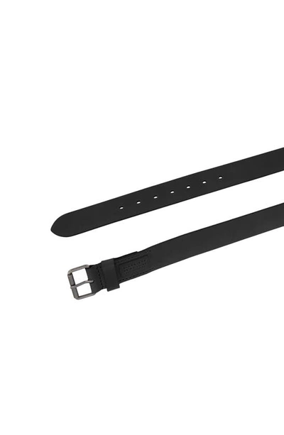 Allsaints Leather Belt In Black