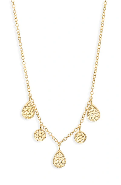 Shop Anna Beck Charms Collar Necklace In Gold