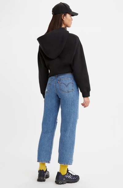 Shop Levi's Ribcage Ripped Ankle Straight Leg Jeans In After Love