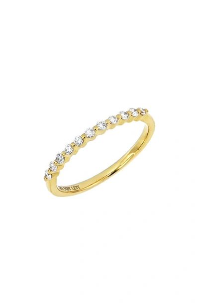 Bony Levy Liora Half Eternity Diamond Stacking Ring In 18k Yellow Gold