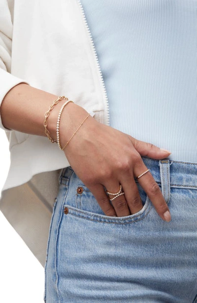 Bony Levy Liora Half Eternity Diamond Stacking Ring In 18k Yellow Gold