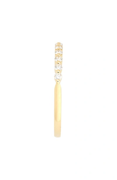 Bony Levy Liora Half Eternity Diamond Stacking Ring In 18k Yellow Gold