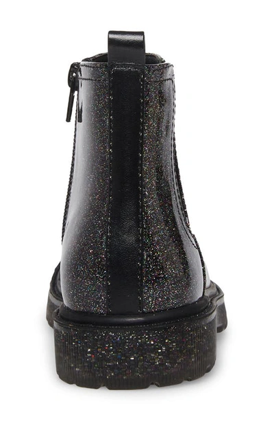 Shop Steve Madden Jcliche Glitter Chelsea Boot In Black