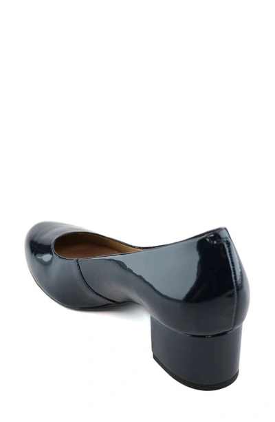 Shop Marc Joseph New York Broad Street Patent Leather Pump In Navy Soft Patent