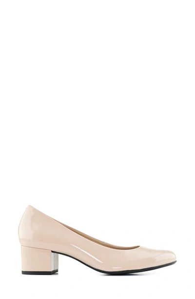 Marc Joseph New York Broad Street Patent Leather Pump In Nude Soft Patent