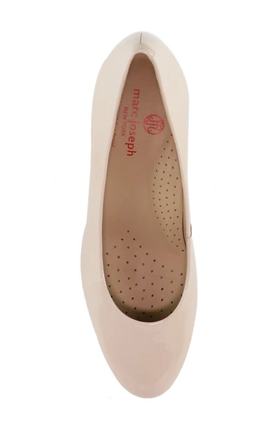 Marc Joseph New York Broad Street Patent Leather Pump In Nude Soft Patent