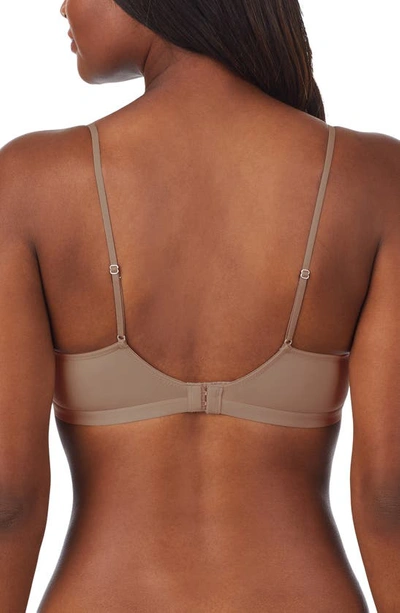 On Gossamer Next To Nothing Wireless Bra In Mocha