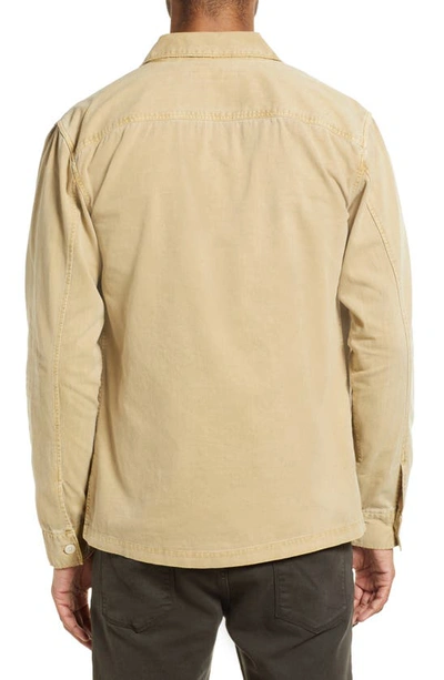 Shop Allsaints Spotter Button-up Shirt Jacket In Tan Brown
