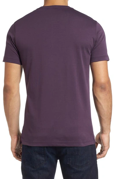 Shop Robert Barakett Georgia Pima Cotton T-shirt In Imperial Purple