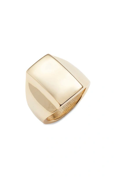 Nordstrom Rectangle Signet Ring In Gold ModeSens