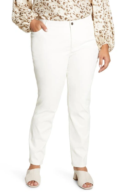 Lafayette 148 Thompson Primo Denim Jeans In White