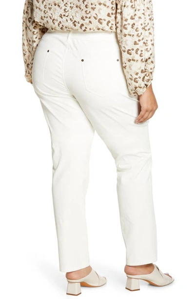 Lafayette 148 Thompson Primo Denim Jeans In White