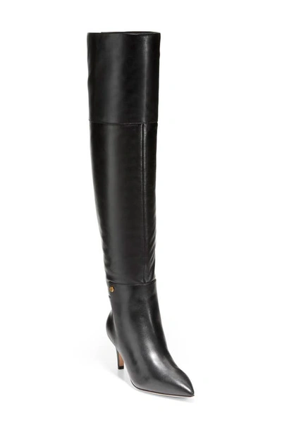 Shop Cole Haan Vandam Over The Knee Boot In Black Leather