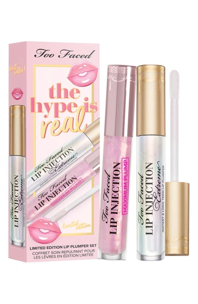 Shop Too Faced Hype Is Real Lip Injection Set $61 Value In Translucent