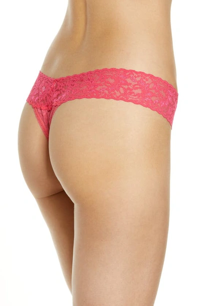 Shop Hanky Panky Low Rise Thong In Coral