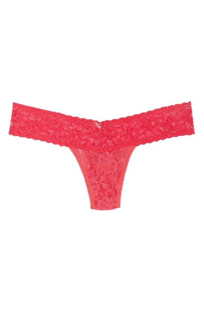 Shop Hanky Panky Low Rise Thong In Coral