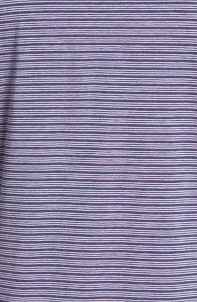 Shop Faherty Movement Polo Shirt In Dusk Sea Stripe