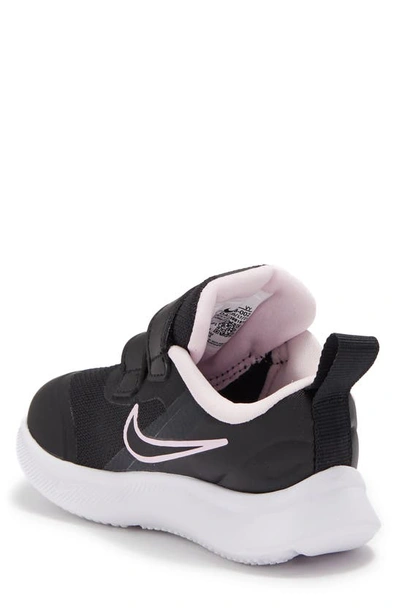 Shop Nike Star Runner 3 Sneaker In Black/ Black/ Pink