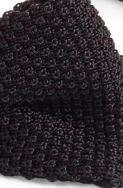 Shop Jack Victor Ingleside Silk Knit Bow Tie In Black