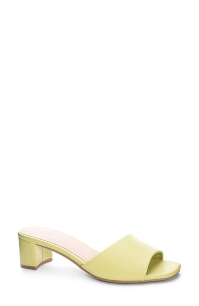 Shop Chinese Laundry Lana Slide Sandal In Lime Green