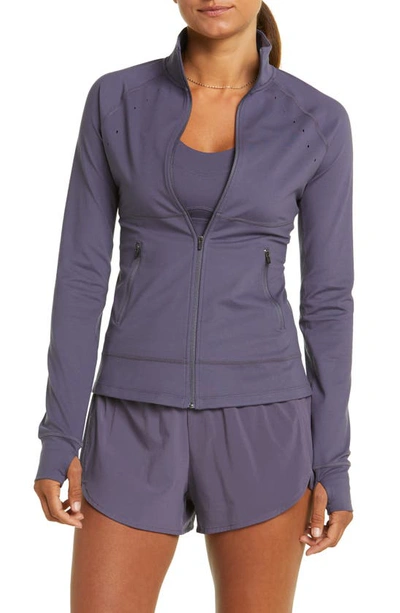 Zella Performance Jacket In Grey Stone