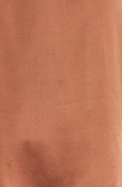 Nordstrom Romantic Washable Silk Pajamas In Brown Mink