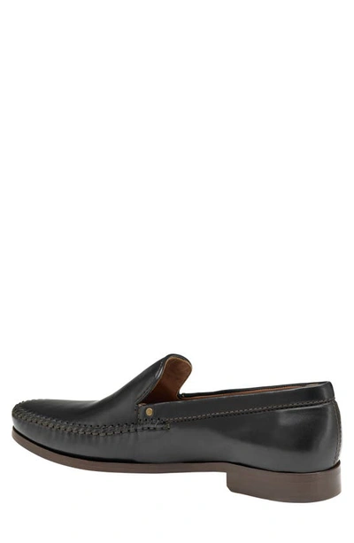 J And M Collection Baldwin Venetian Loafer In Black Sheepskin