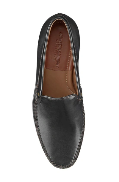 J And M Collection Baldwin Venetian Loafer In Black Sheepskin