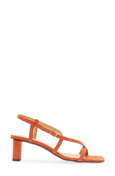 Shop Frame Le Braxton Strappy Sandal In Orange
