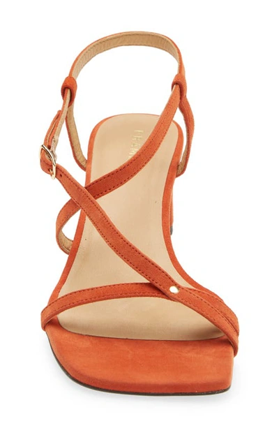 Shop Frame Le Braxton Strappy Sandal In Orange