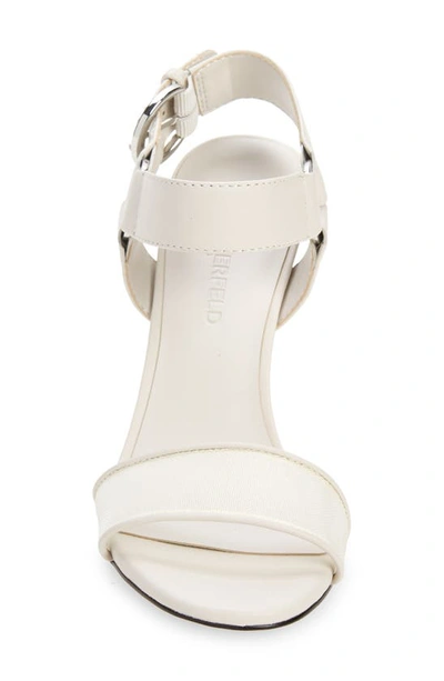 Karl Lagerfeld Cieone Sandal In Soft White