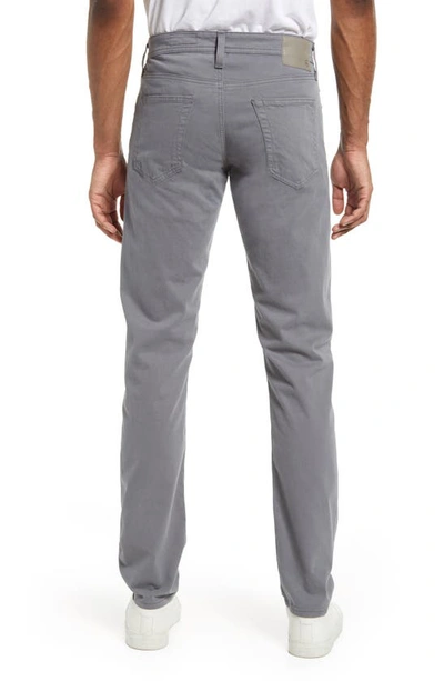 Shop Ag Tellis Slim Fit Sateen Pants In Autumn Fog