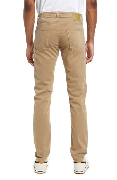 Shop Ag Tellis Slim Fit Sateen Pants In Beechwood