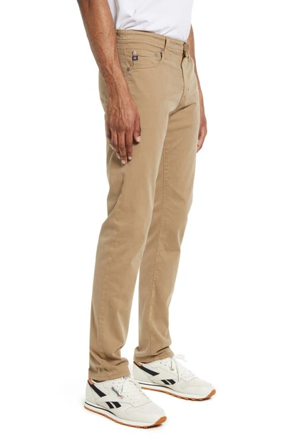 Shop Ag Tellis Slim Fit Sateen Pants In Beechwood